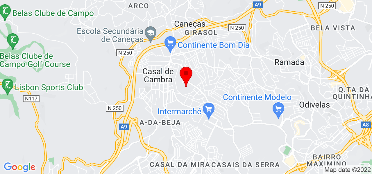 Joana Pinheiro - Lisboa - Sintra - Mapa