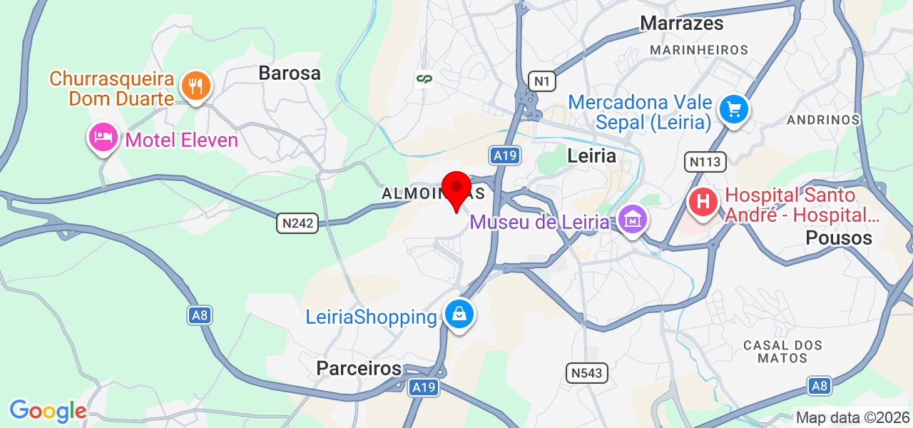Rapha concertos gerais - Leiria - Leiria - Map