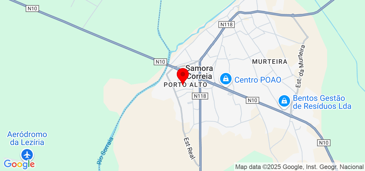Dias Climatização - Santarém - Benavente - Map