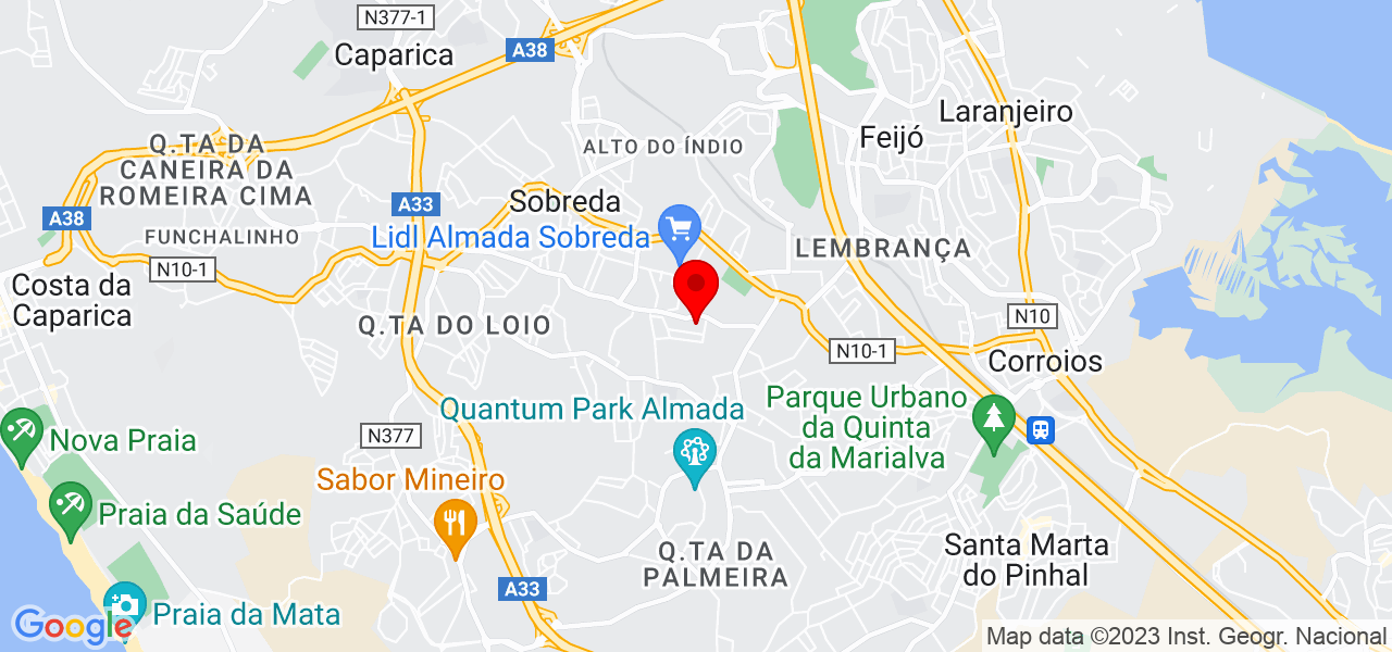 Lucy - Setúbal - Almada - Mapa