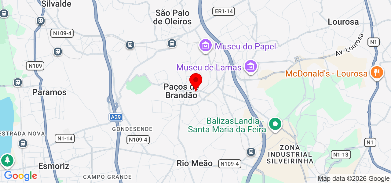 Mercedes Lopes - Aveiro - Santa Maria da Feira - Mapa
