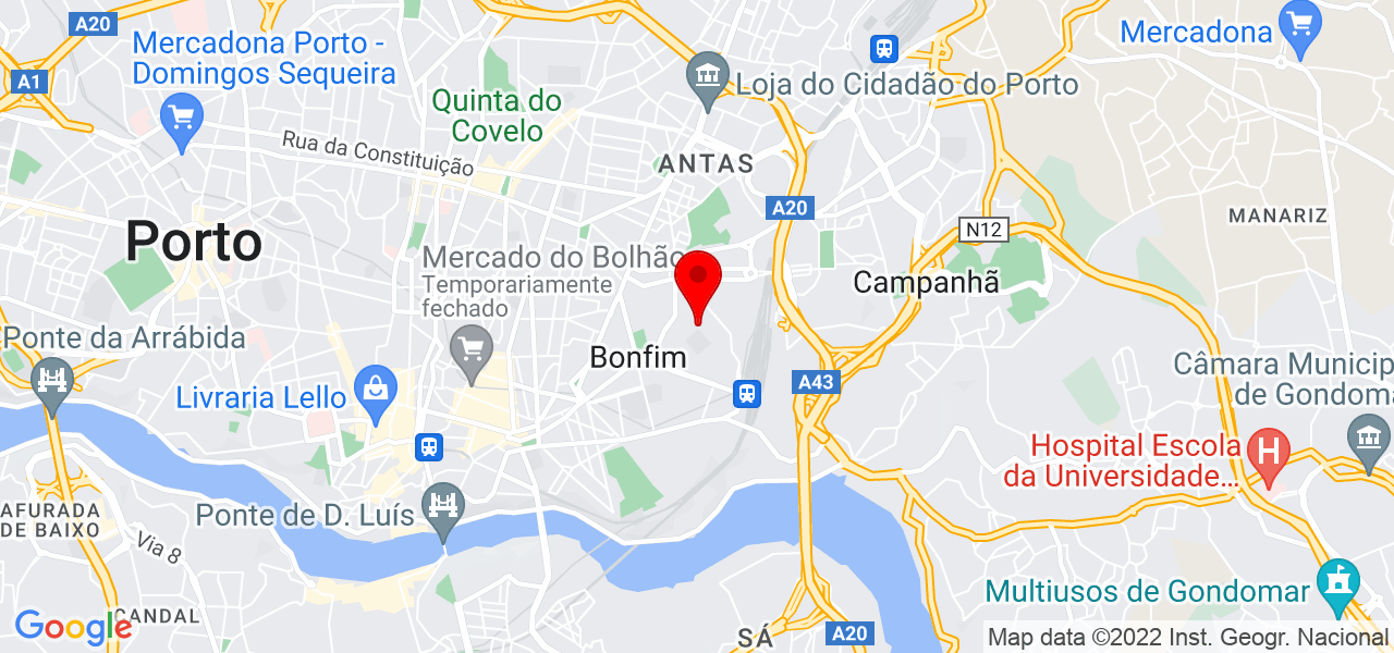 Jorge Barbosa - Porto - Porto - Mapa