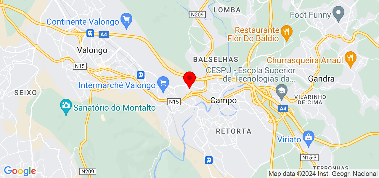 Catarina Salgueiro - Porto - Valongo - Mapa