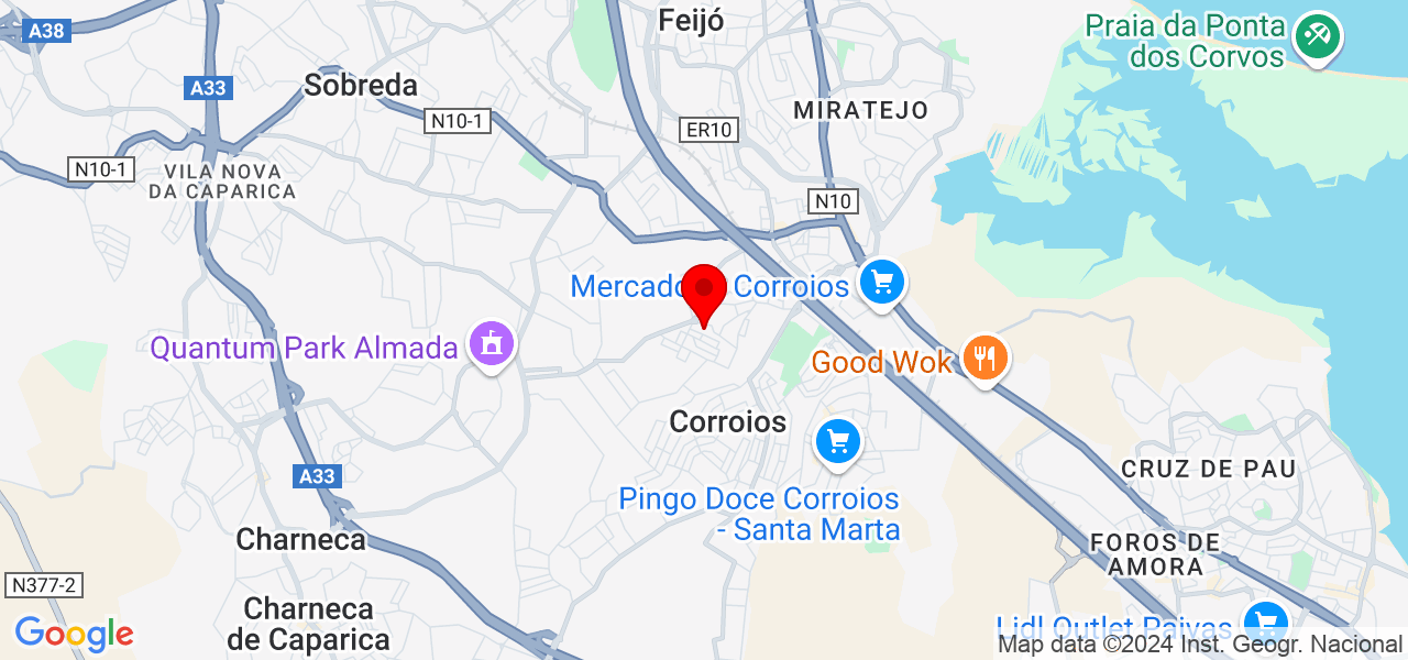 Miguel Alves - Setúbal - Seixal - Map