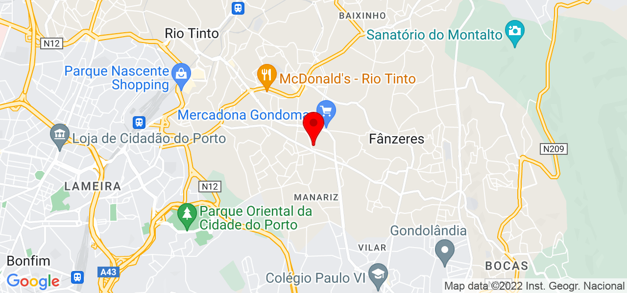 Helena de Sousa - Porto - Gondomar - Mapa