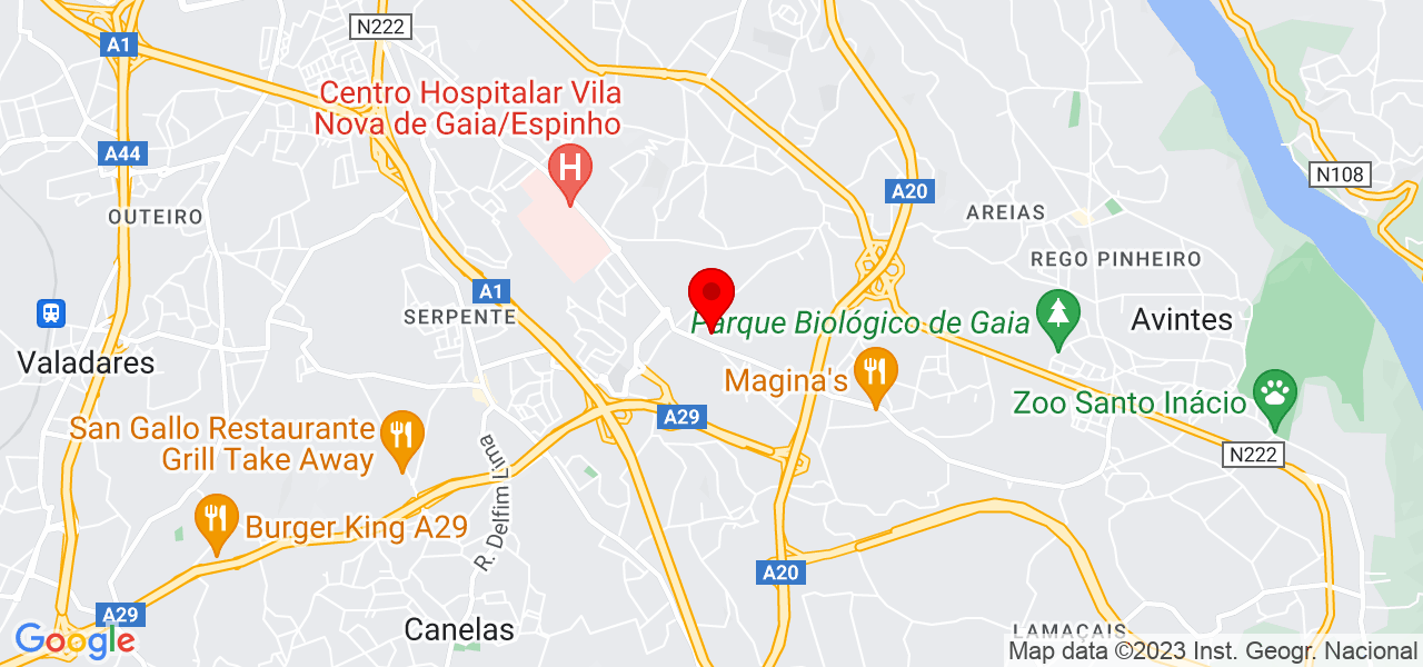 D&aacute;divas &amp; Rotinas Unipessoal Lda - Porto - Vila Nova de Gaia - Mapa