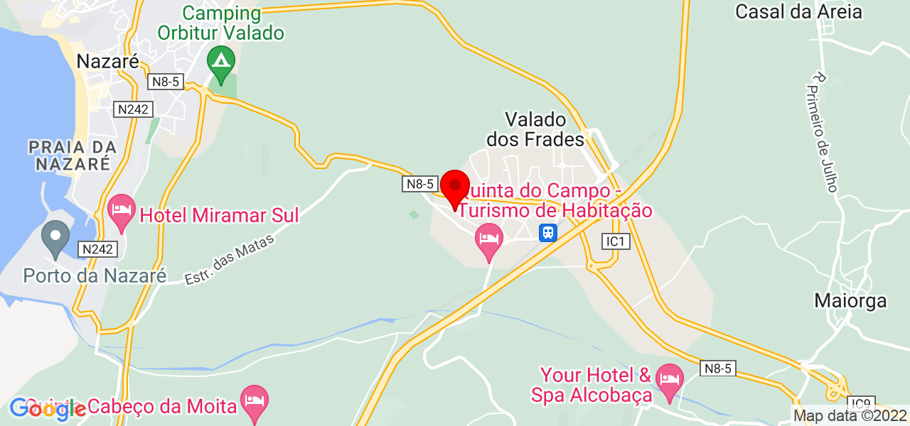 Garagem D&acute;Ar-te - Leiria - Nazaré - Mapa