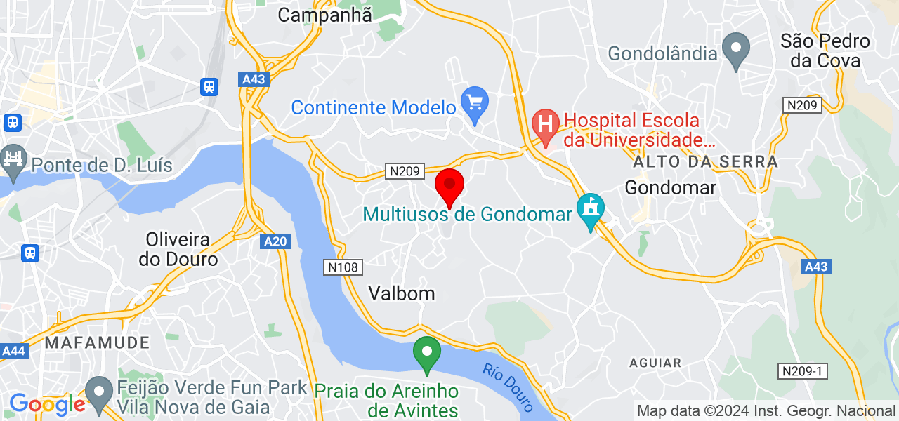 Maria Gon&ccedil;alves - Porto - Gondomar - Mapa