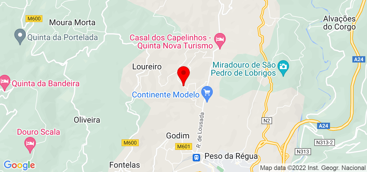 F&aacute;bio Sousa - Vila Real - Peso da Régua - Mapa