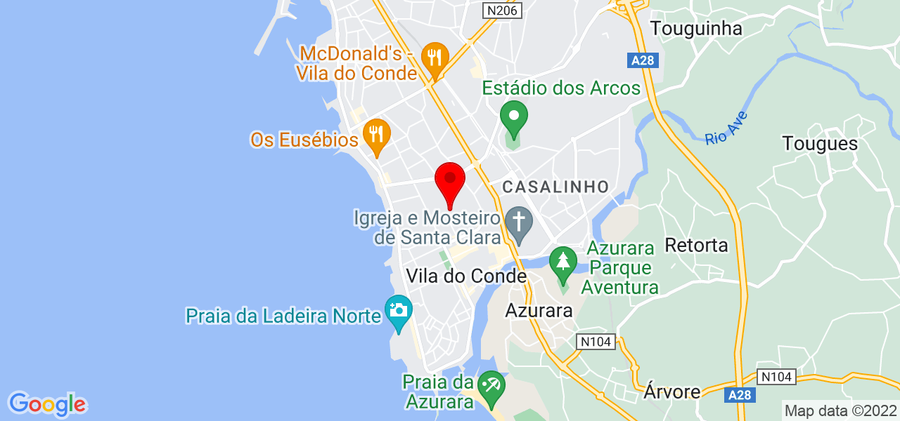 ARTE VISIVEL, LDA - Porto - Vila do Conde - Mapa