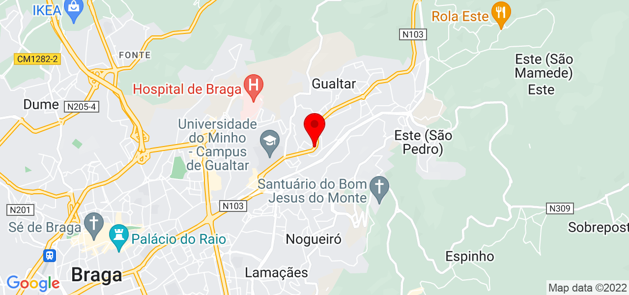Nicol Valeztka Cubillos - Braga - Braga - Mapa