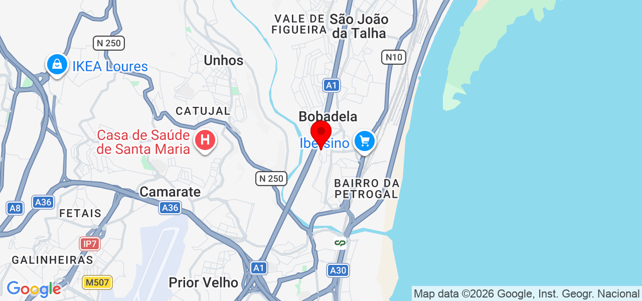 Ahmed kamal - Lisboa - Loures - Mapa