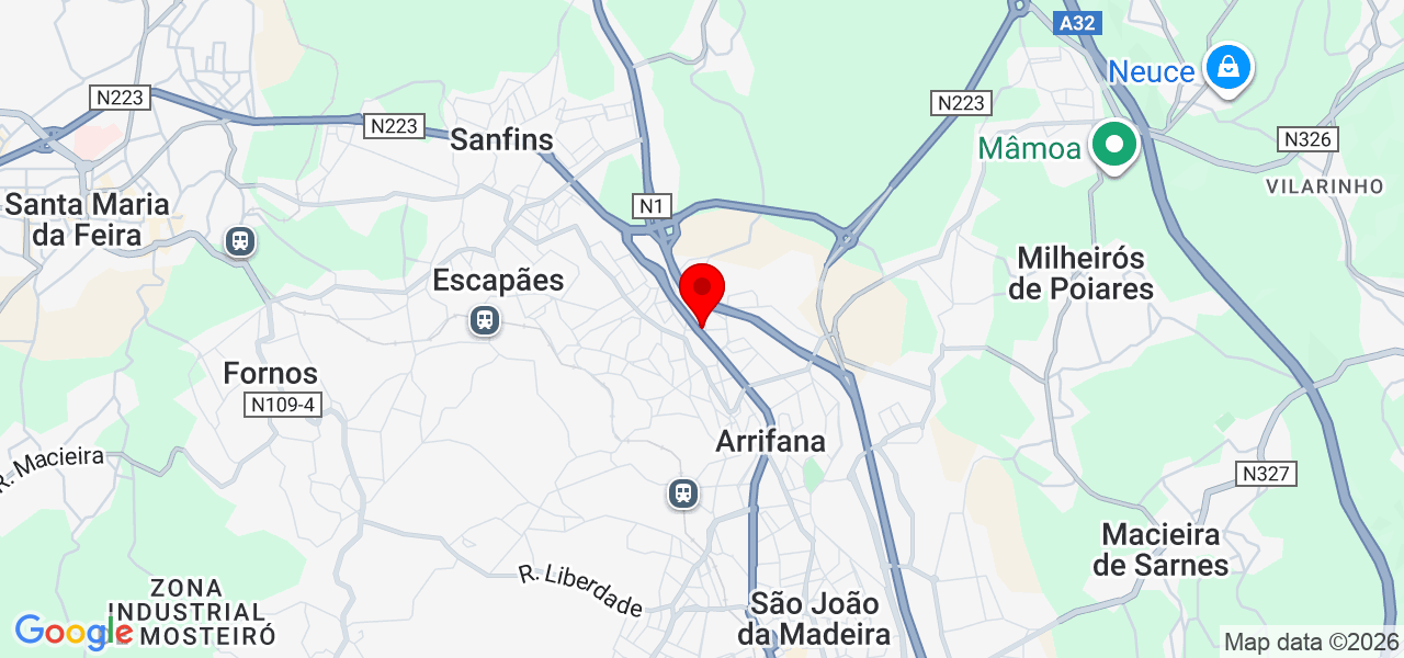 Cleber Lima - Aveiro - Santa Maria da Feira - Mapa