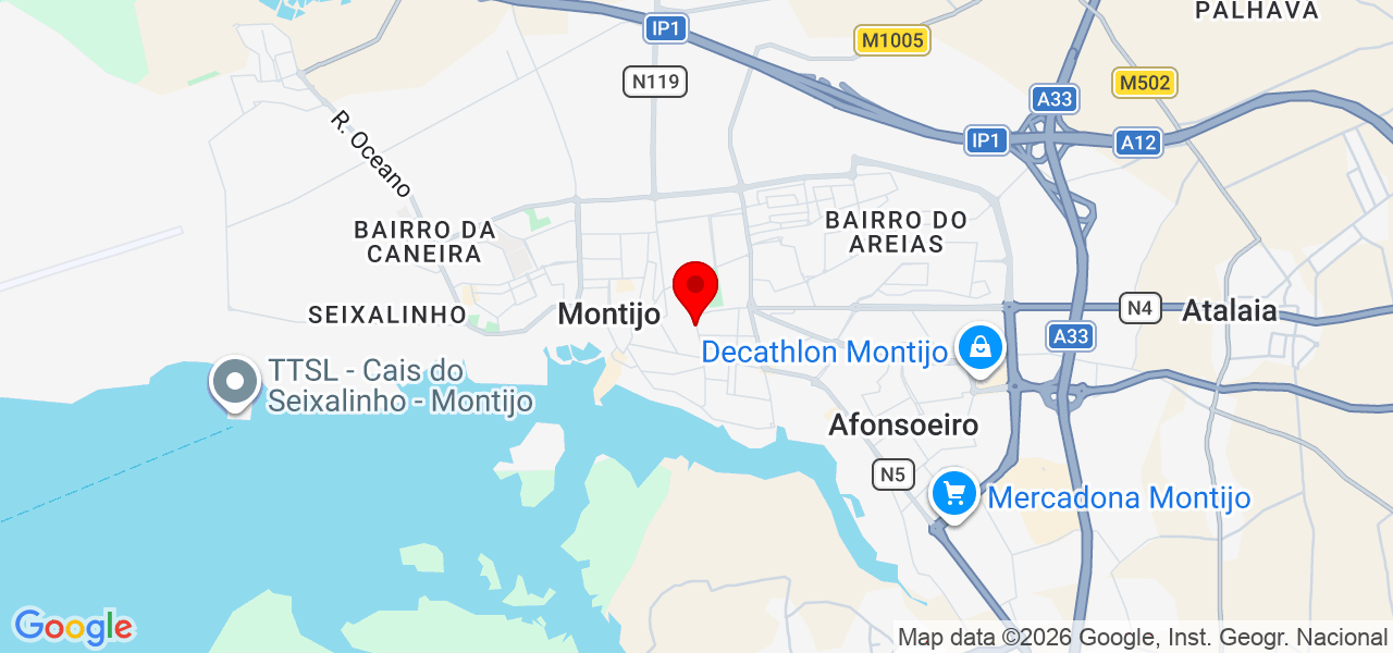 Gabi Clean - Setúbal - Montijo - Karte
