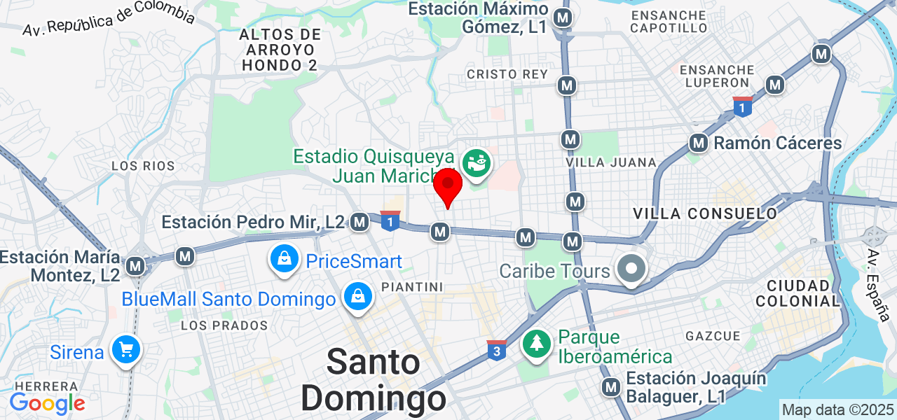 JarDina - Distrito Nacional - Santo Domingo de Guzmán - Mapa