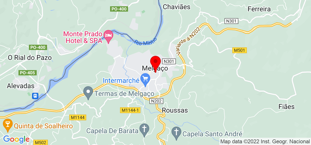 Adriano Moreira - Viana do Castelo - Melgaço - Mapa