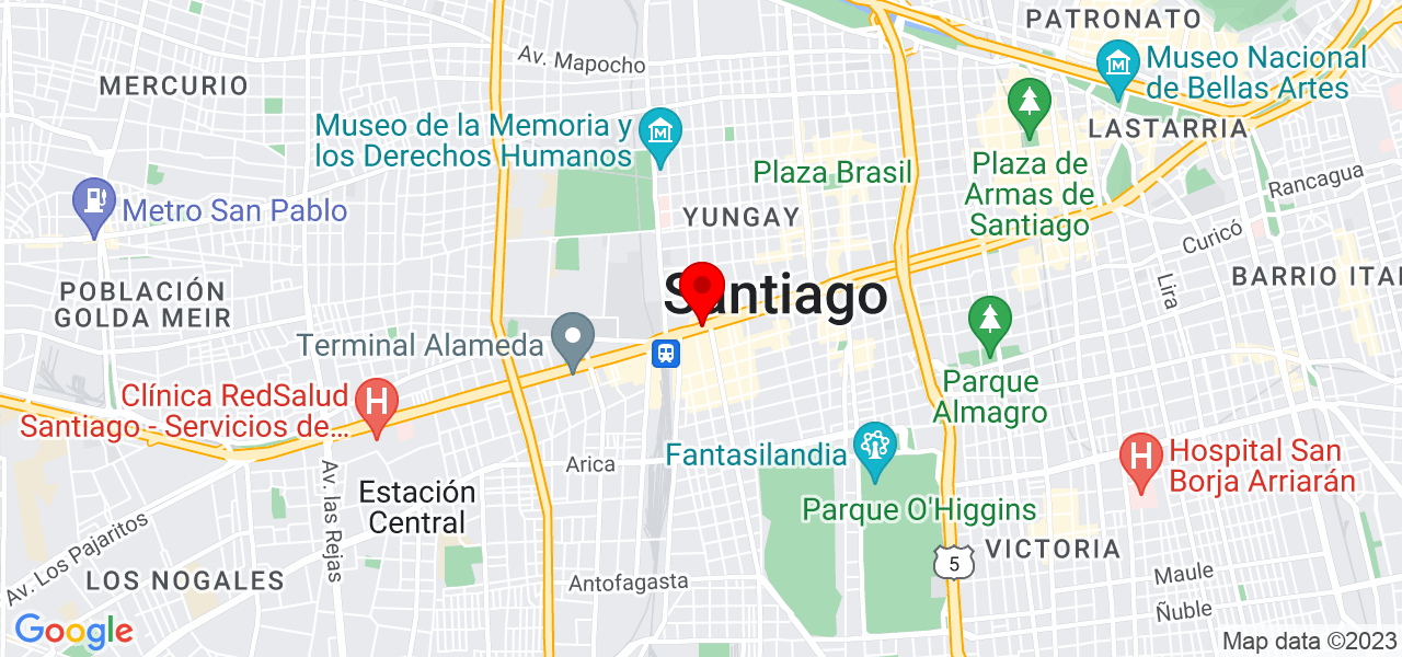 Jos&eacute; Daniel Landaeta - Región Metropolitana de Santiago - Santiago - Mapa
