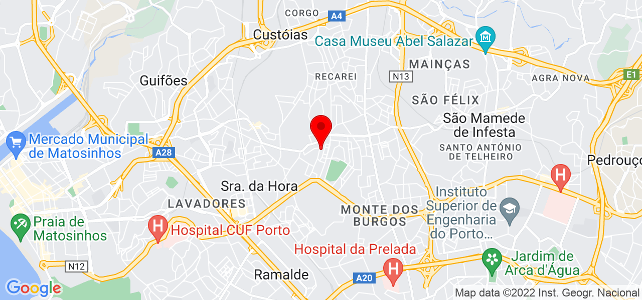 Sofia Moura - Porto - Matosinhos - Mapa