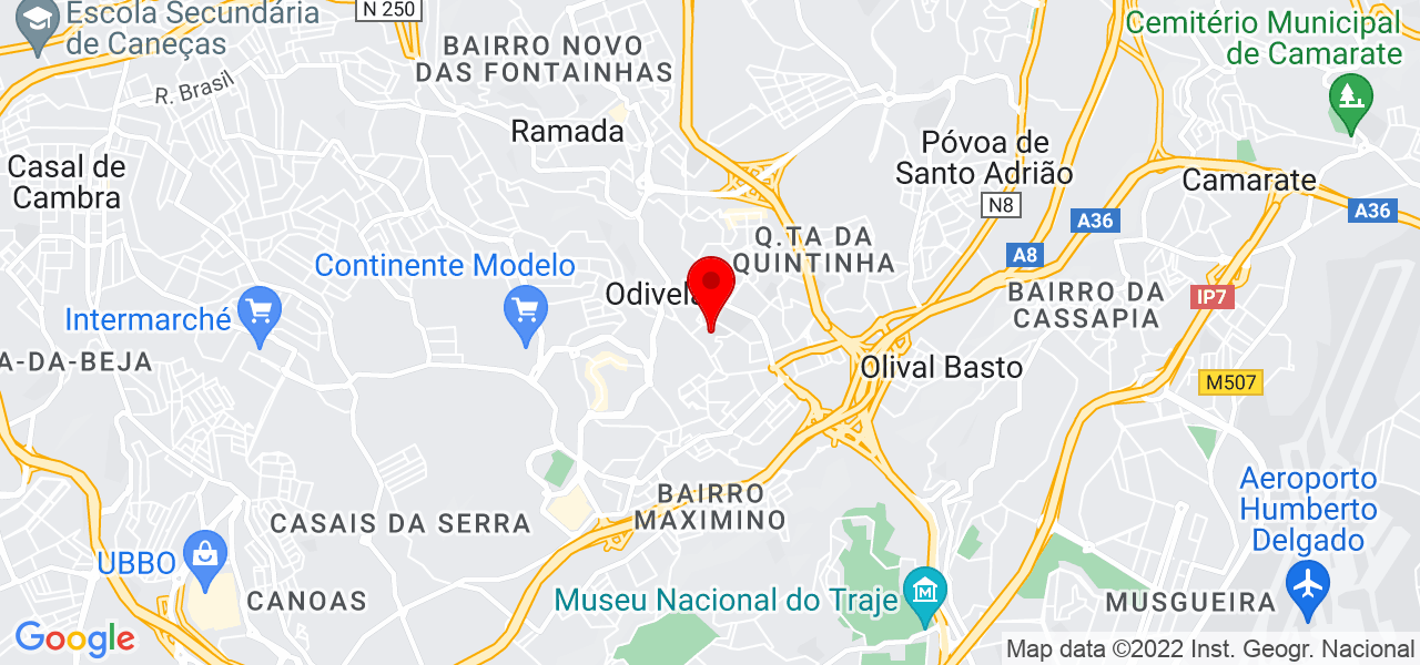 Jorge Sim&otilde;es - Lisboa - Odivelas - Mapa
