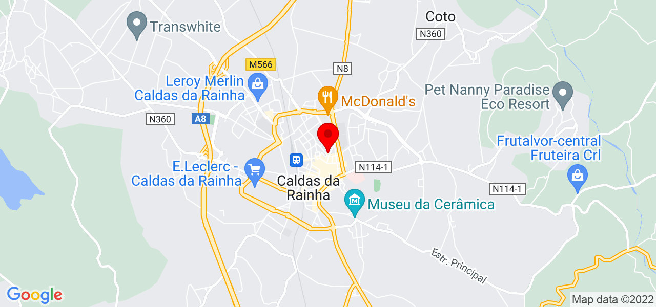Imovideo - Leiria - Caldas da Rainha - Mapa