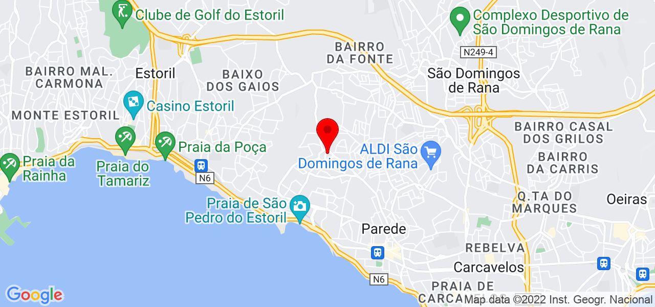 Oct&aacute;vio Augusto Caetano Canh&atilde;o - Lisboa - Cascais - Mapa
