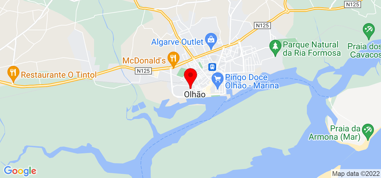Mariana - Faro - Olhão - Mapa