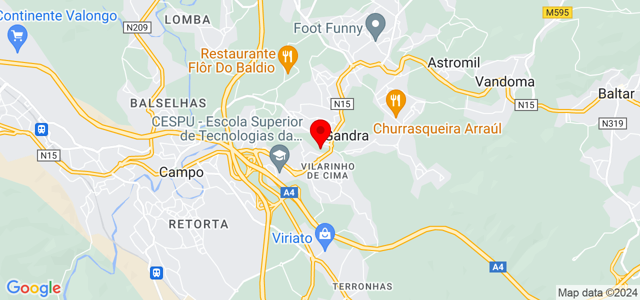 Tânia Jesus - Porto - Paredes - Mapa