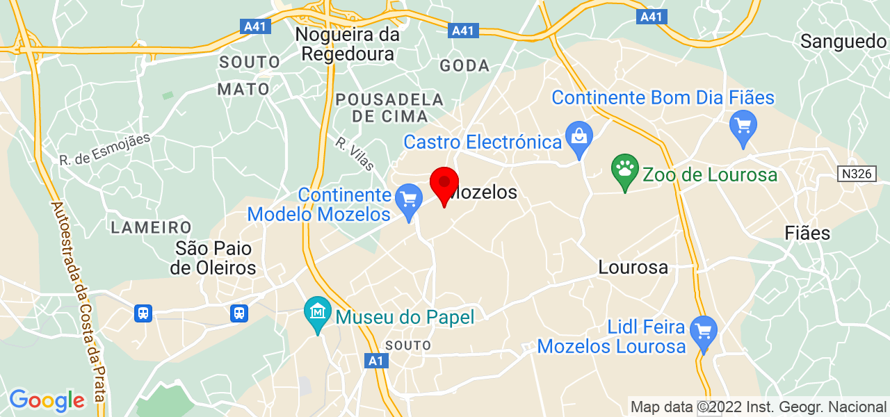 Diogo - Aveiro - Santa Maria da Feira - Mapa