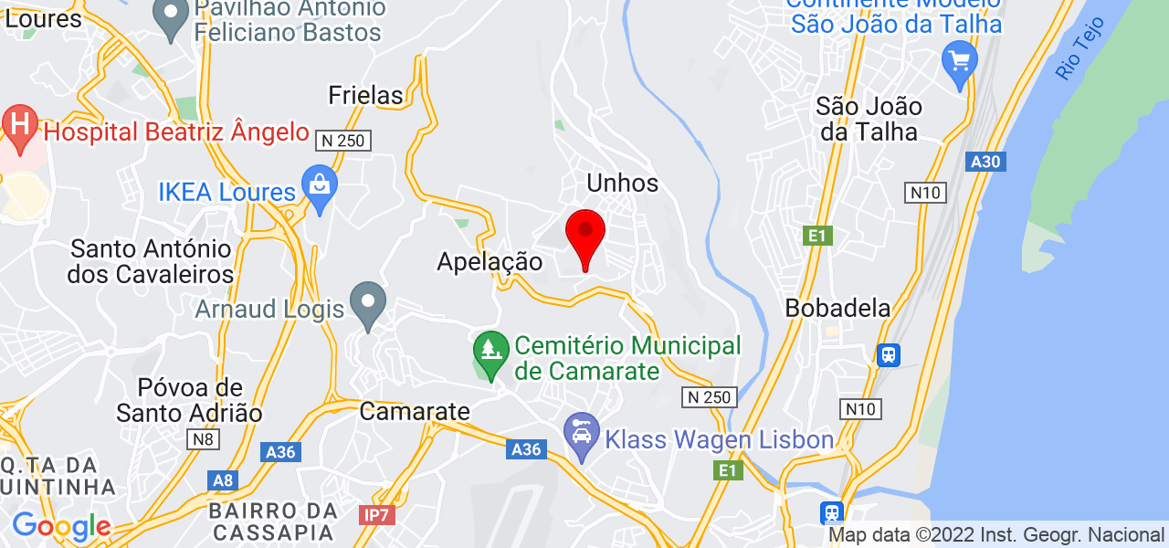 Ricardo Ferreira - Lisboa - Loures - Mapa