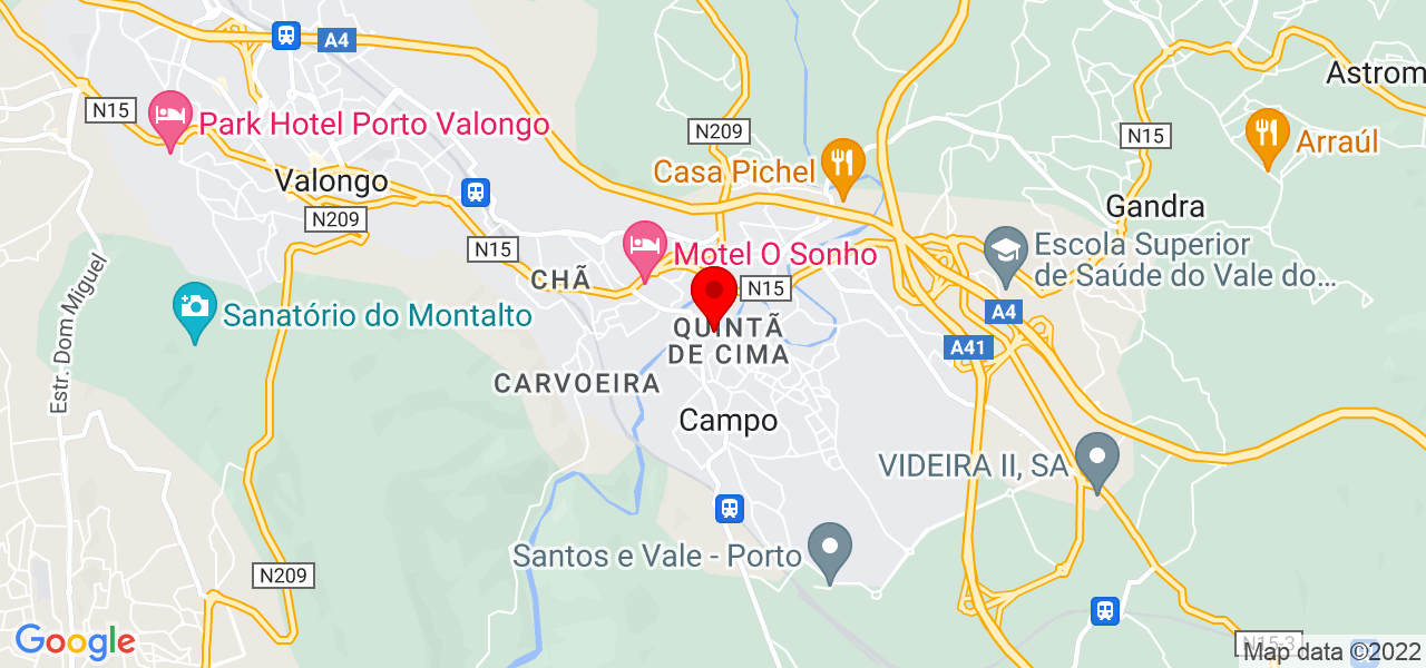 Mariana - Porto - Valongo - Mapa