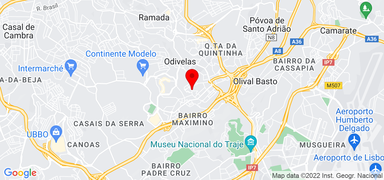 Pedro Dias - Lisboa - Odivelas - Mapa