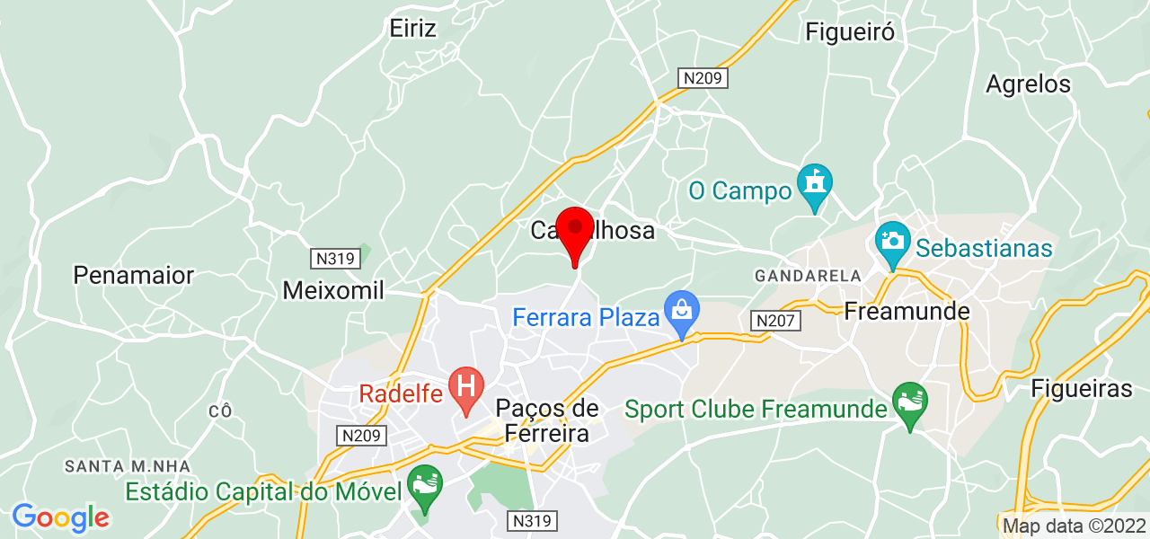 GOMES e RITA - Porto - Paços de Ferreira - Mapa