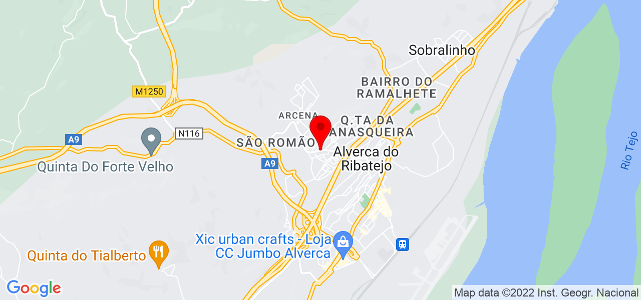 Gon&ccedil;alo Baleiz&atilde;o - Lisboa - Vila Franca de Xira - Mapa