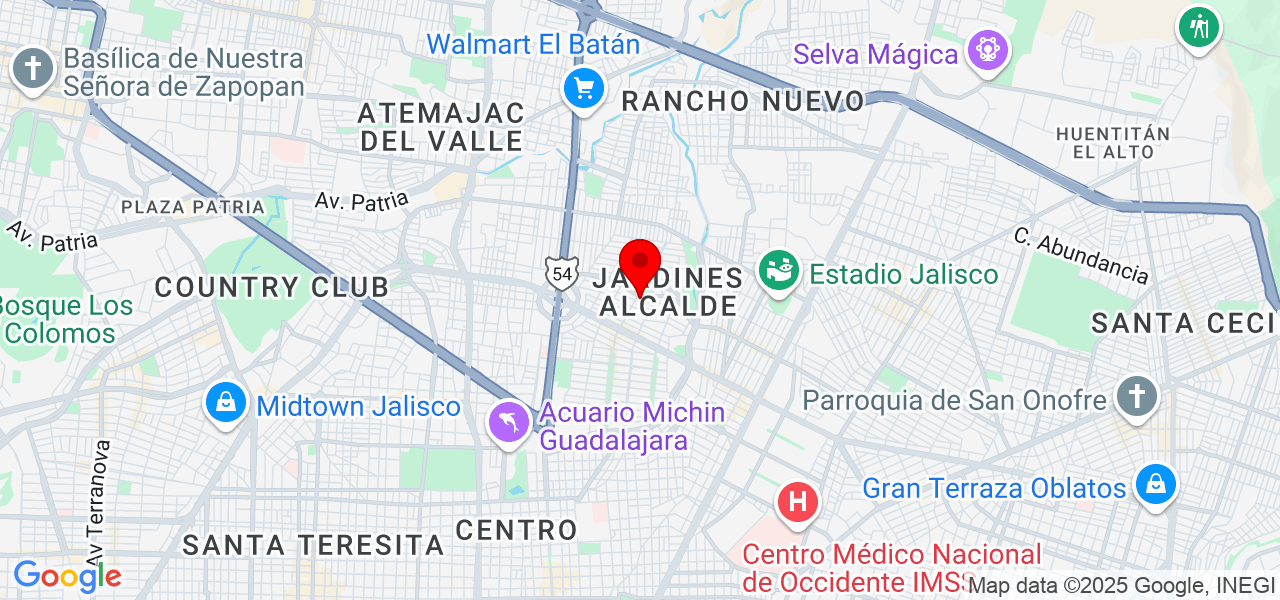 Terzaghi Construccion - Jalisco - Guadalajara - Map