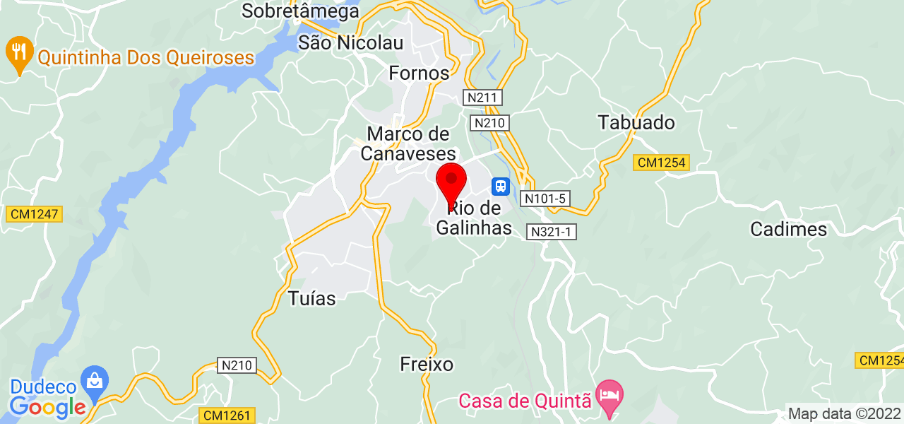S&iacute;lvia S&aacute;nchez - Porto - Marco de Canaveses - Mapa