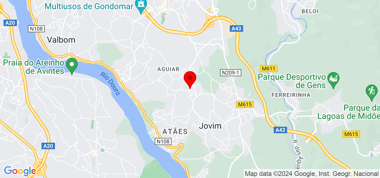 Lavandaria da bia - Porto - Gondomar - Mapa