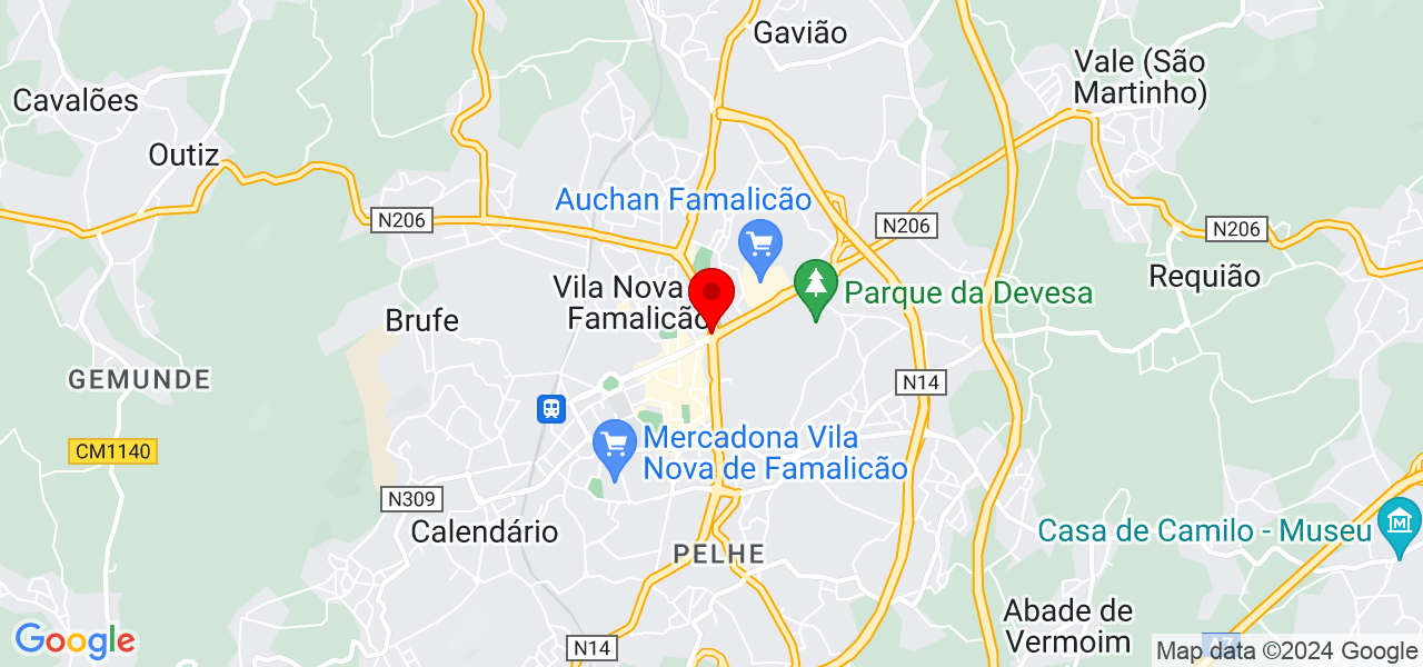 Gabriela.Rodrigues - Braga - Vila Nova de Famalicão - Map