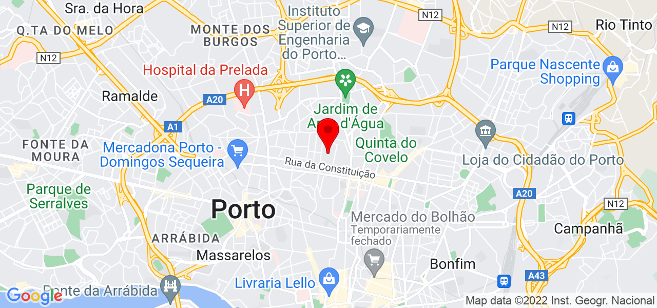 Jaqueline Andrade - Porto - Porto - Map