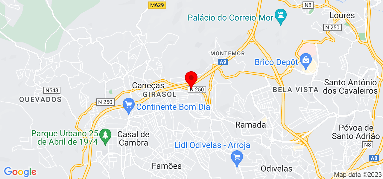 Quendo Mendes - Lisboa - Odivelas - Mapa