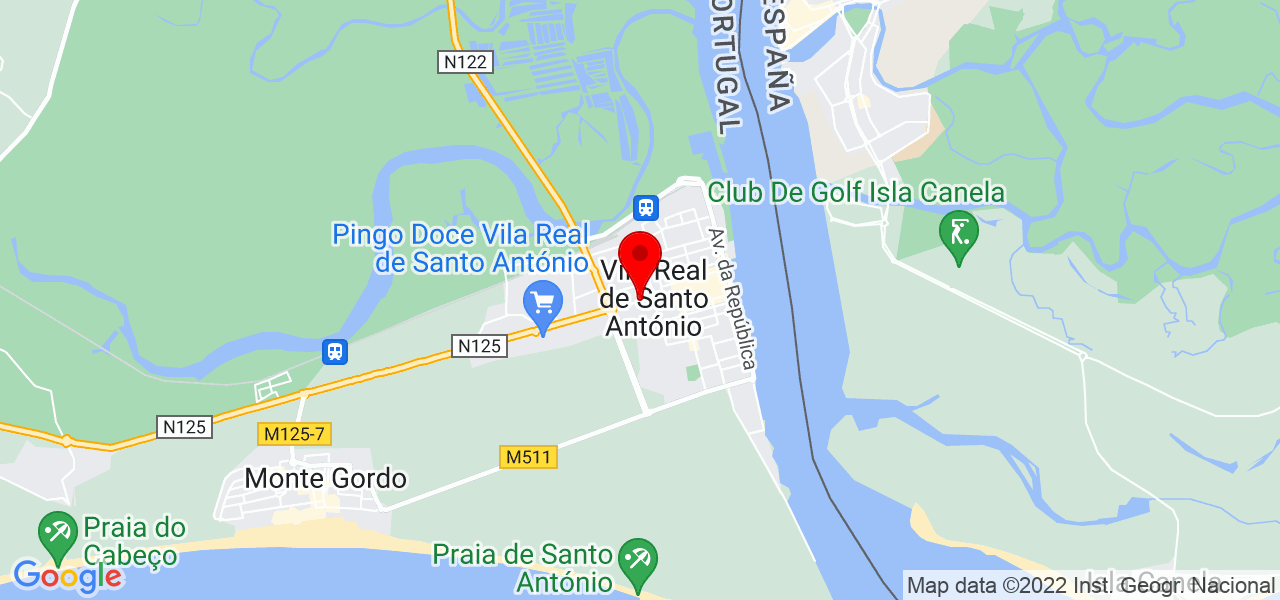 Luis Caleiro - Faro - Vila Real de Santo António - Mapa