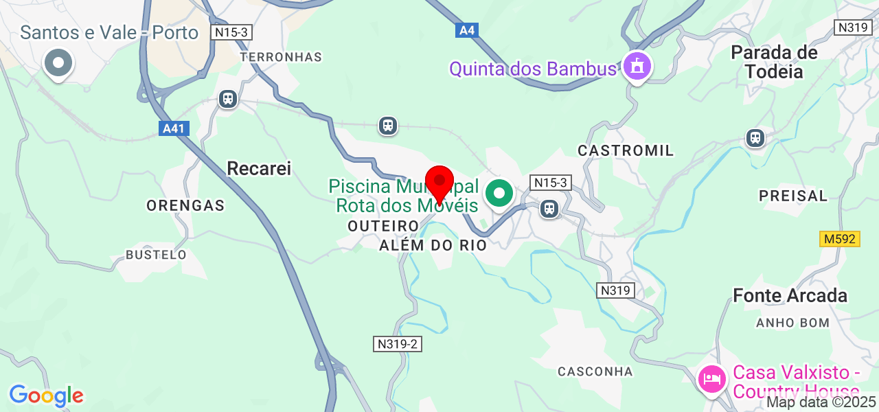 Diana Ara&uacute;jo - Porto - Paredes - Karte