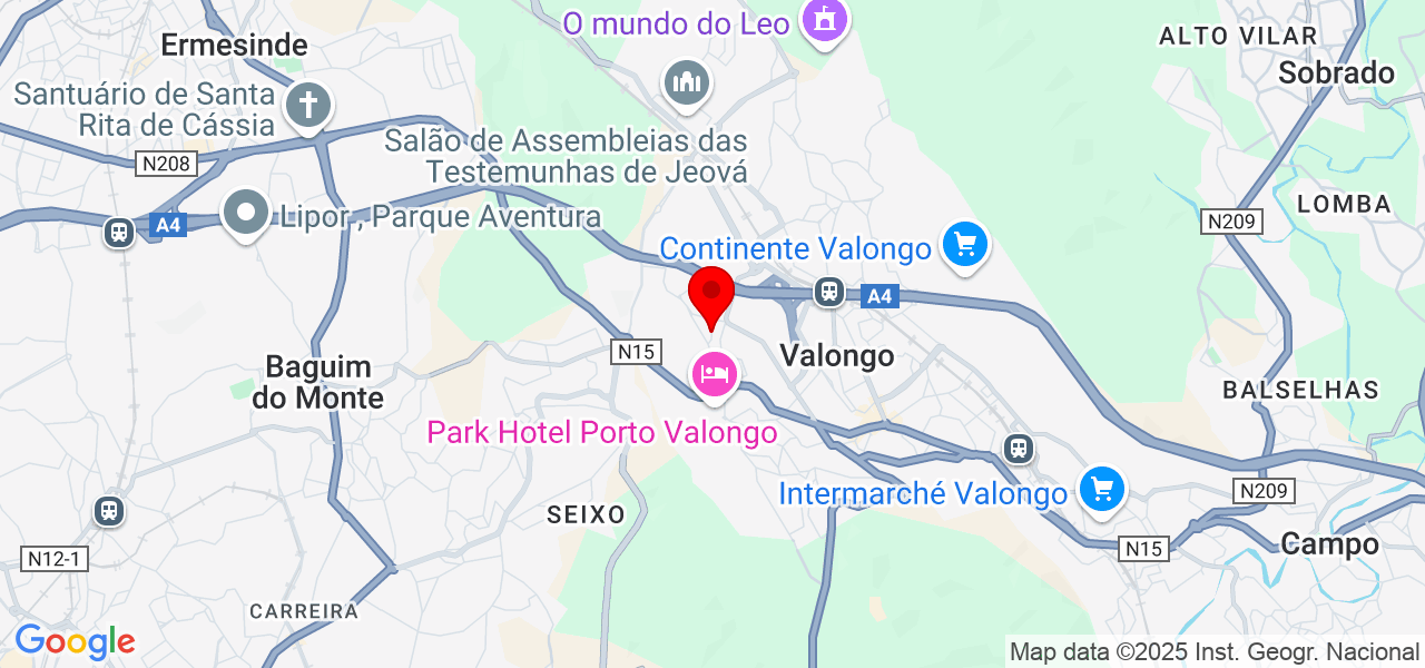 Osvaldo Junior - Porto - Valongo - Mapa