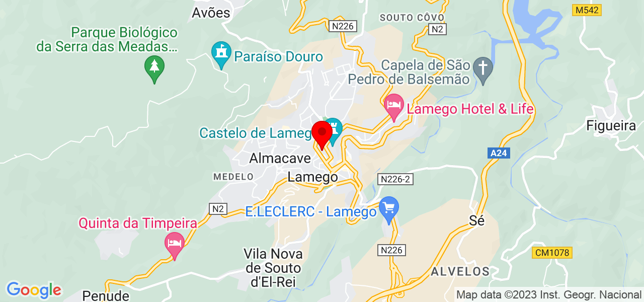 Hugo Almeida Silva - Viseu - Lamego - Mapa