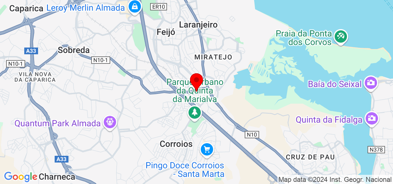 Mariana Araújo - Setúbal - Seixal - Map