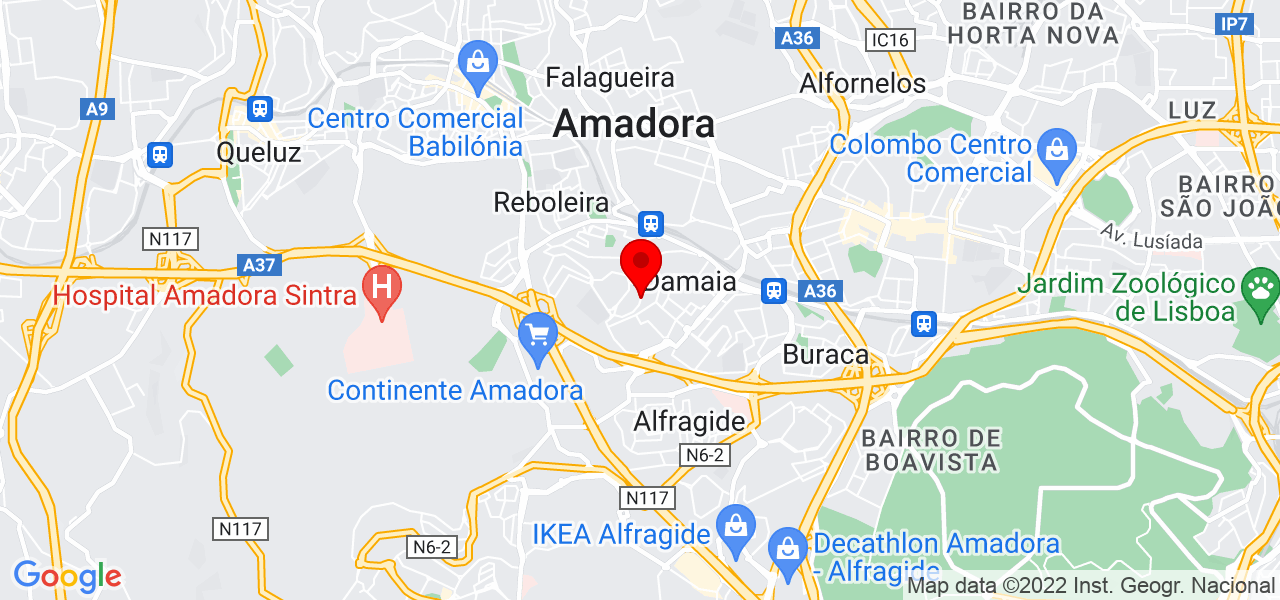Davidson Santos - Lisboa - Amadora - Mapa