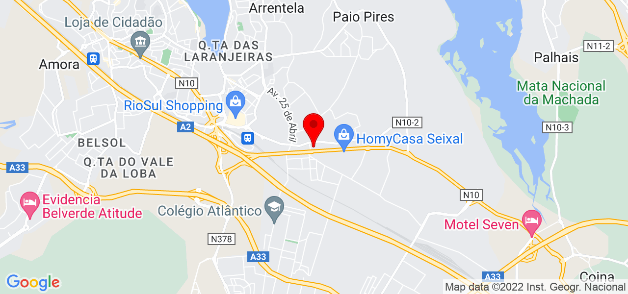Jos&eacute; Casquilho - Setúbal - Seixal - Mapa