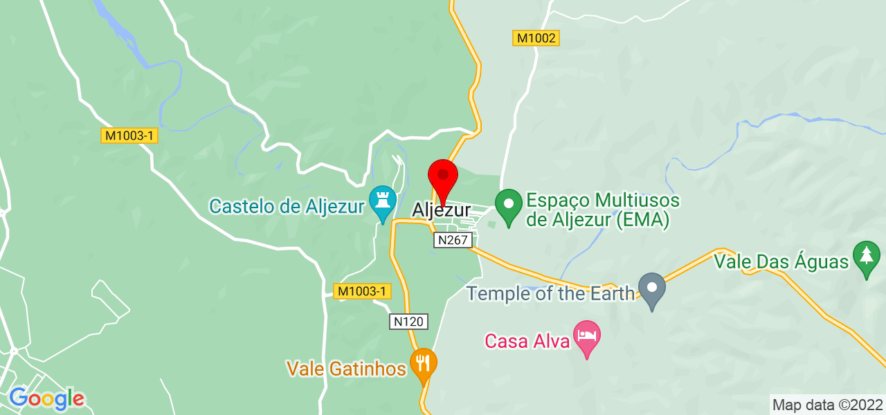 Liliana Estev&atilde;o - Faro - Aljezur - Mapa