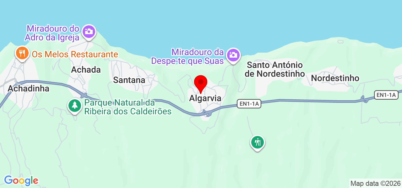Edreams Project Design - Açores - Nordeste - Karte