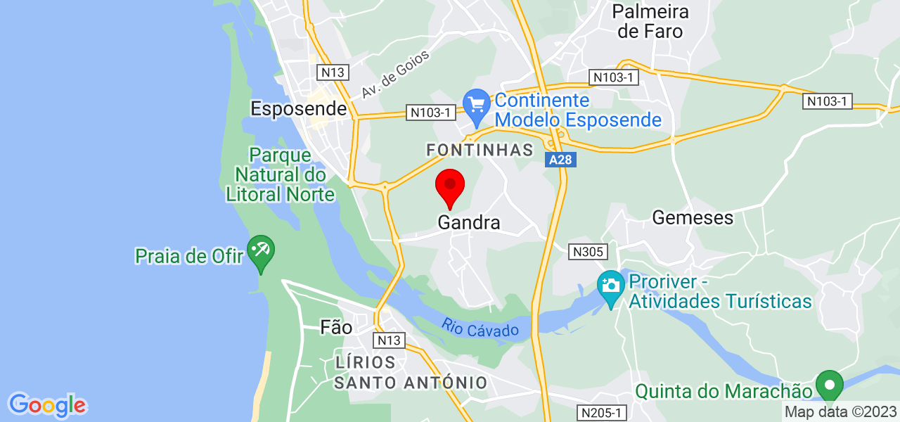Ana Rodrigues - Braga - Esposende - Mapa