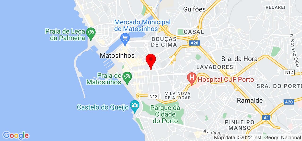 In&ecirc;s Carvalho - Porto - Matosinhos - Mapa